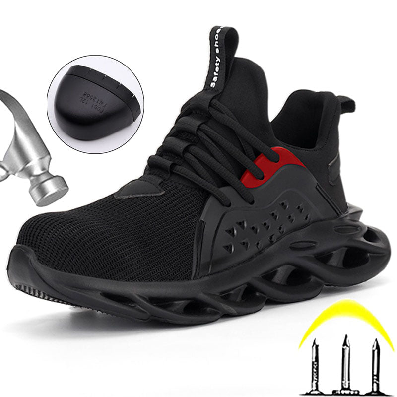Sneakers da lavoro da uomo Scarpe antinfortunistiche con puntale in acciaio a prova di foratura
