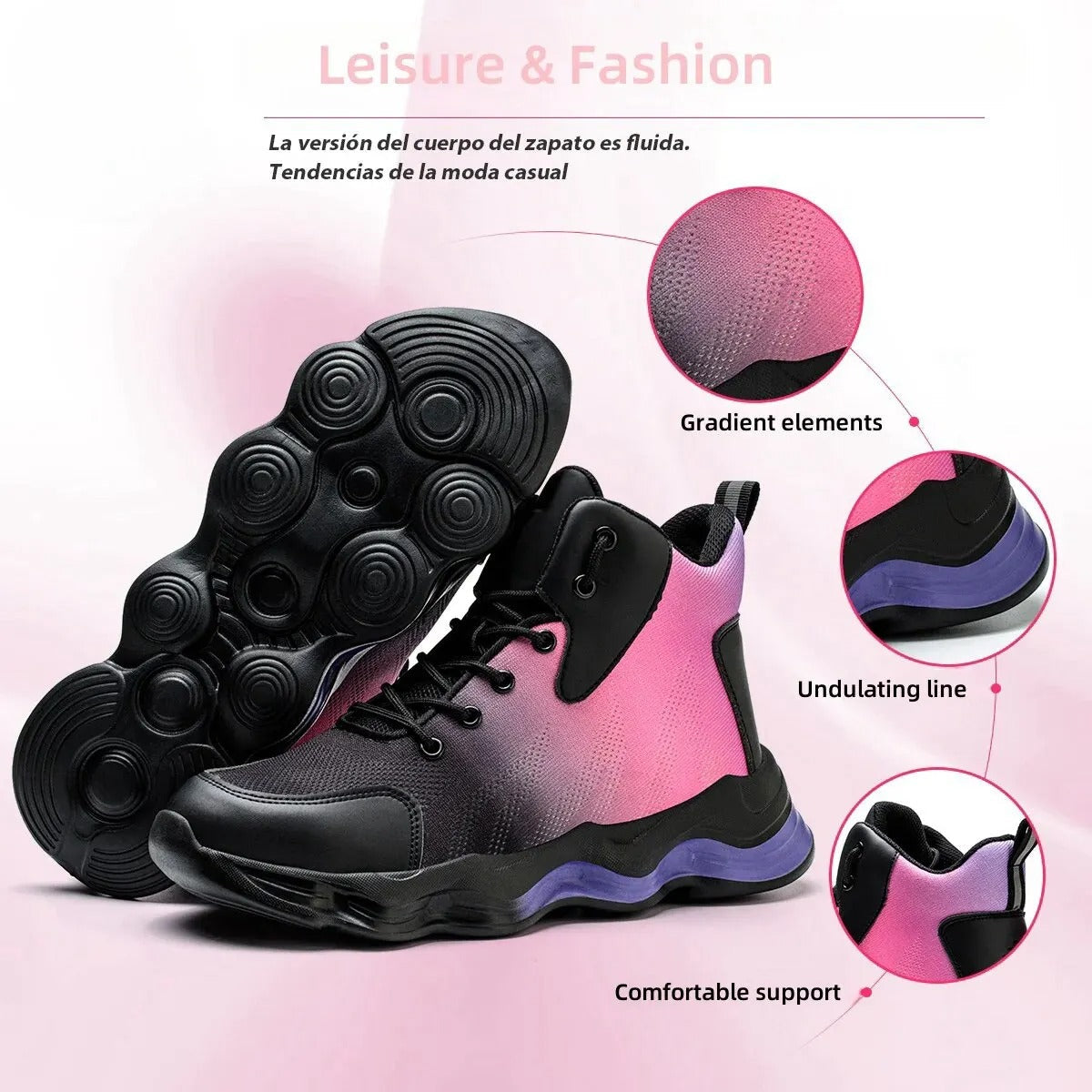 Scarpe antinfortunistiche da donna, scarpe da lavoro, stivali industriali anti-sfondamento anti-perforazione per donna