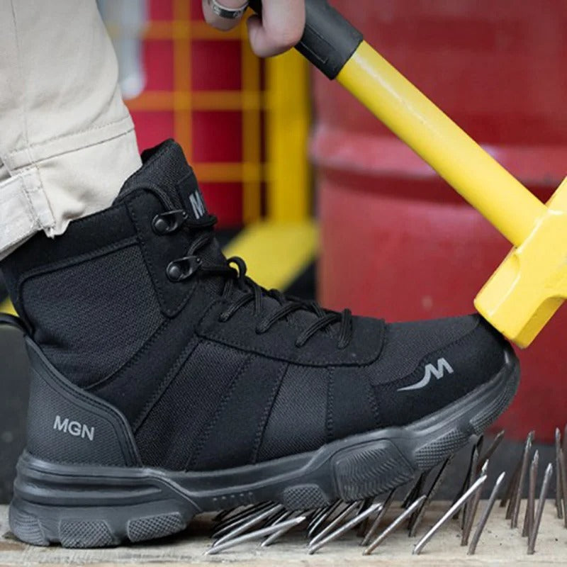 Stivali da lavoro da donna per uomo Scarpe antinfortunistiche anti-sfondamento con punta in acciaio Scarpe antinfortunistiche calde e leggere